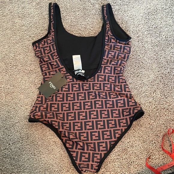 Brown swim suit - one piece - Picture 2 of 5